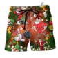 Beach Short / Adults / S Bowling Do You Wanna Solo Bowling With Santa Claus - Beach Short Reefox - Owls Matrix LTD