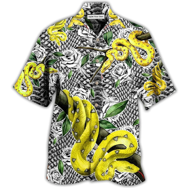 Hawaiian Shirt / Adults / S Snake Animals Awesome Snake - Hawaiian Shirt - Reefox