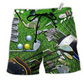 Beach Short / Adults / S Golf Is Always A Good Idea Green - Beach Short Reefox - Owls Matrix LTD