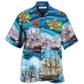 Hawaiian Shirt / Adults / S Sailing Go To The Sea Christmas Style - Hawaiian Shirt - Reefox