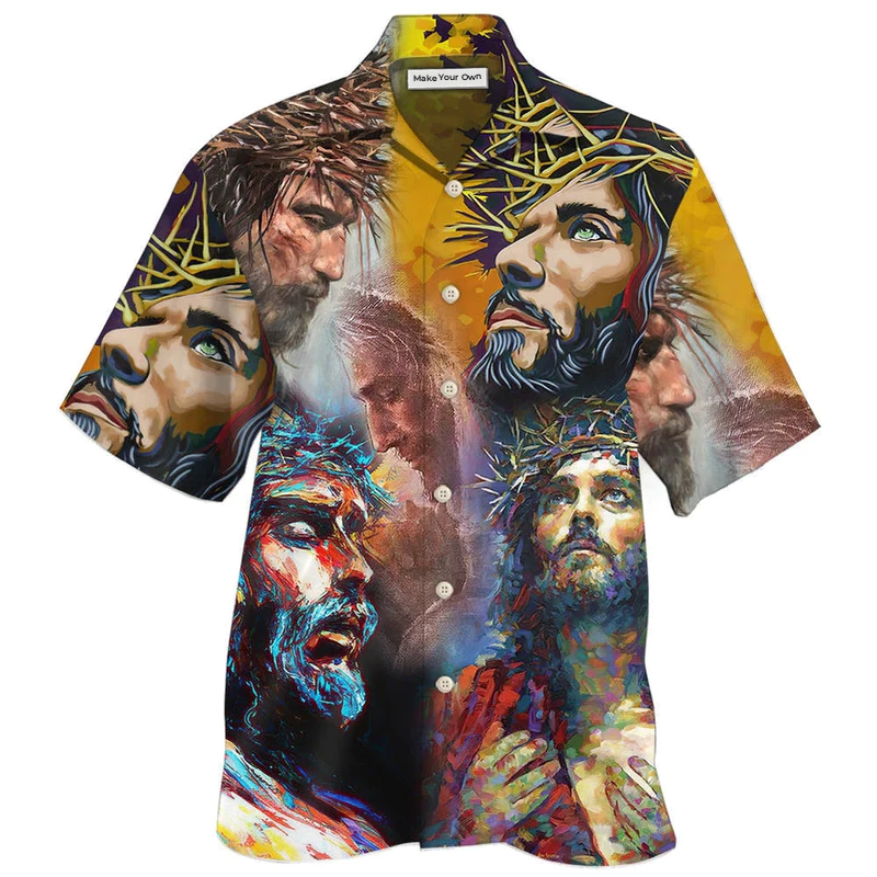 Hawaiian Shirt / Adults / S Jesus Is My Savior Not My Religion With Classic Style - Hawaiian Shirt - Reefox