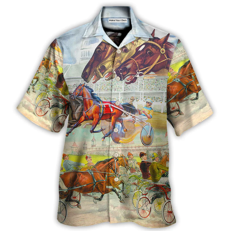Harness Racing Horse Racing Horse Lover - Hawaiian Shirt - Reefox