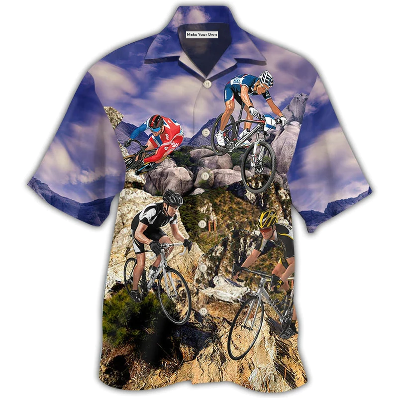 Hawaiian Shirt / Adults / S Bike Mountain So Cool - Hawaiian Shirt - Reefox