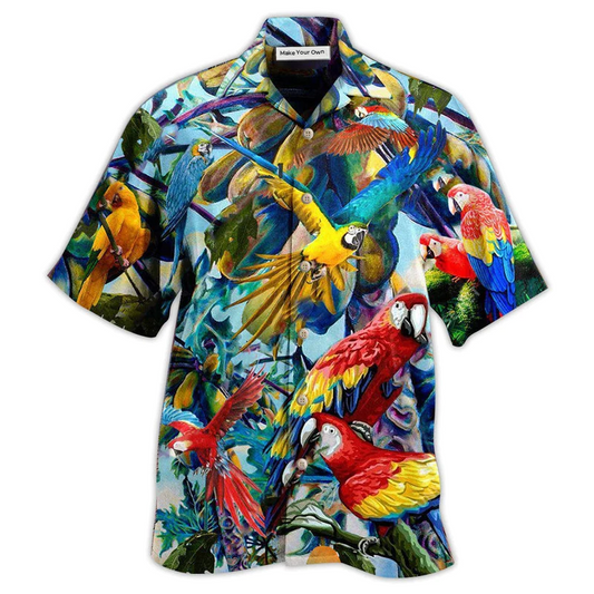 Hawaiian Shirt / Adults / S Parrot Really Likes Papaya - Hawaiian Shirt - Reefox