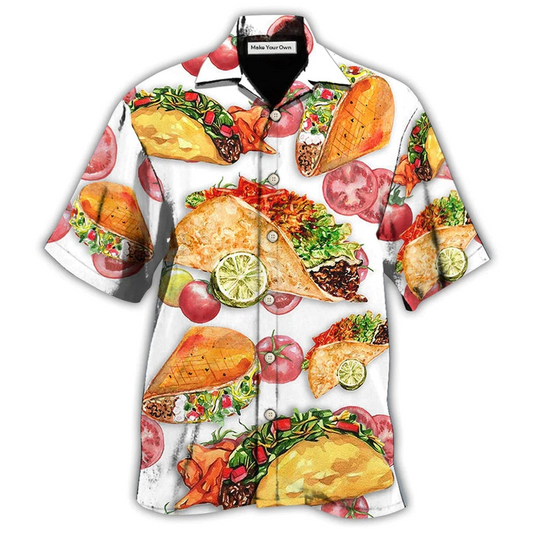 Hawaiian Shirt / Adults / S Food Life Is Better With Tacos - Hawaiian Shirt - Reefox