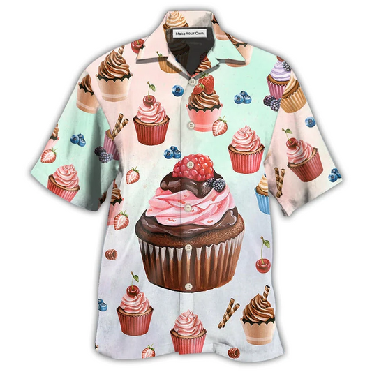Hawaiian Shirt / Adults / S Baking Cupcake Lovely Style Food Life - Hawaiian Shirt - Reefox