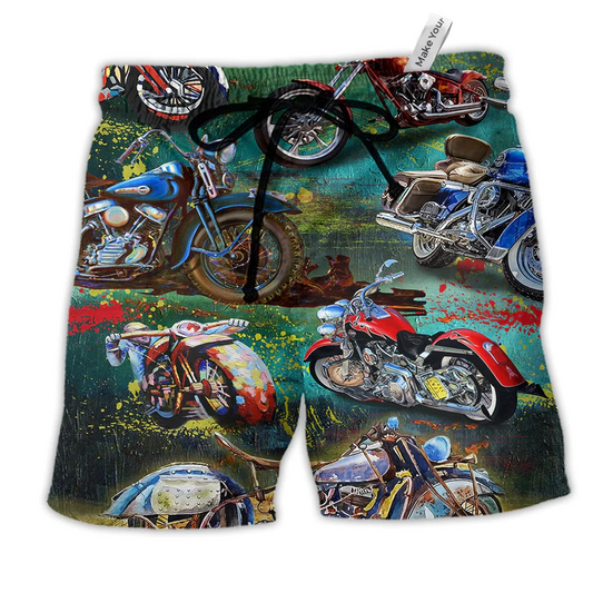 Beach Short / Adults / S Motorcycle Freedom Is A Full Tank - Beach Short Reefox - Owls Matrix LTD