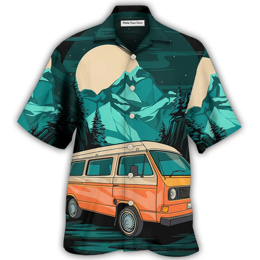 Hawaiian Shirt / Adults / S Camping I'm Done Teaching - Hawaiian Shirt - Reefox