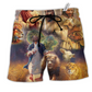 Beach Short / Adults / S Jesus Saves Animals Style - Beach Short Reefox - Owls Matrix LTD