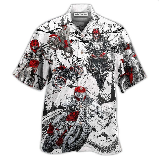Hawaiian Shirt / Adults / S Motorcycle What Is Life I'm So Happy - Hawaiian Shirt - Reefox