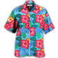 Hawaiian Shirt / Adults / S Flowers Tropical - Hawaiian Shirt - Reefox