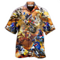 Hawaiian Shirt / Adults / S Motorcycle Shift Your Gear Racing - Hawaiian Shirt - Reefox