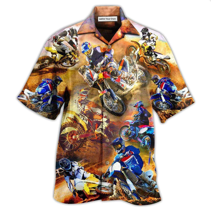 Hawaiian Shirt / Adults / S Motorcycle Shift Your Gear Racing - Hawaiian Shirt - Reefox