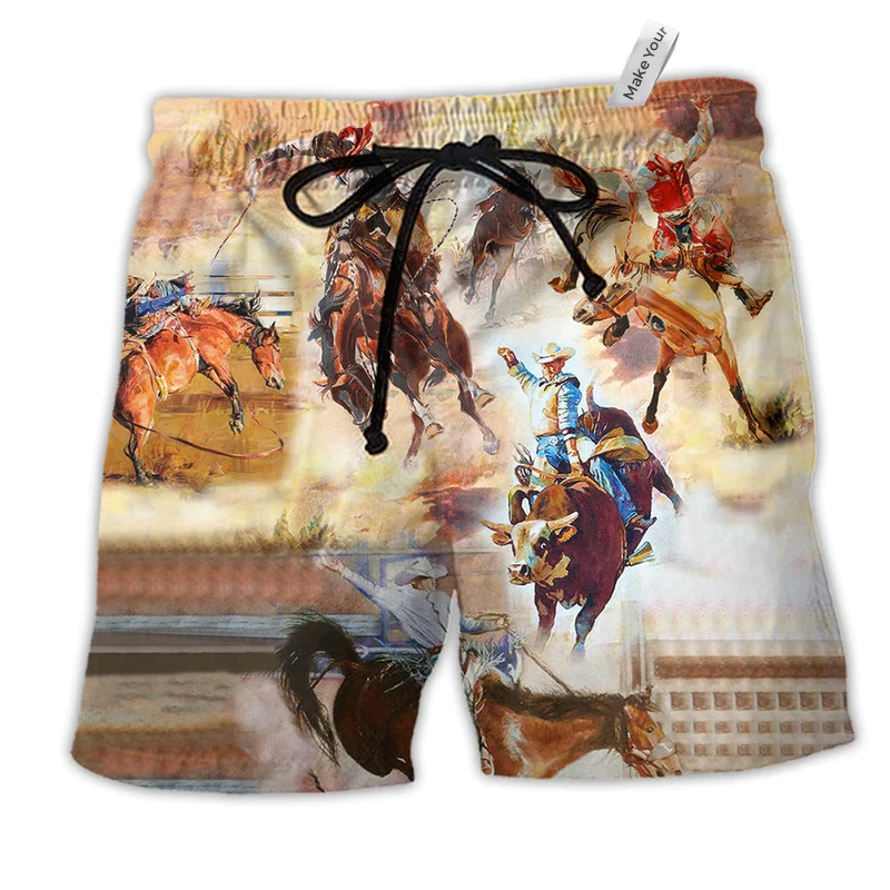 Beach Short / Adults / S Horse Legacy Is Rodeo Pretty - Beach Short Reefox - Owls Matrix LTD