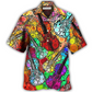 Hawaiian Shirt / Adults / S Guitar Scroll Bubble - Hawaiian Shirt - Reefox
