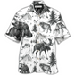 Hawaiian Shirt / Adults / S Animals Wild Black And White - Hawaiian Shirt - Reefox