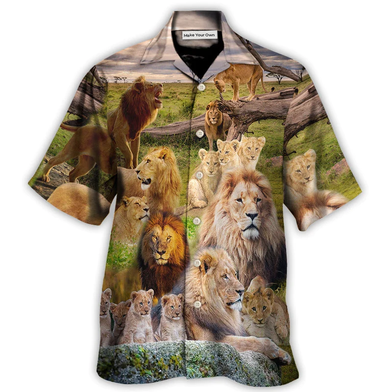 Hawaiian Shirt / Adults / S Lion Never Roars After A Kill - Hawaiian Shirt - Reefox