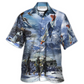 Hawaiian Shirt / Adults / S Veteran Only The Dead Have Seen The End Of War With Ice Snow - Hawaiian Shirt - Reefox
