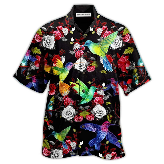 Hawaiian Shirt / Adults / S Hummingbird Amazing Floral - Hawaiian Shirt - Reefox