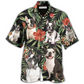 Hawaiian Shirt / Adults / S French Bulldog Tropical Floral Style - Hawaiian Shirt - Reefox