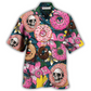 Donut Funny Donut Tropical Style - Hawaiian Shirt - Reefox