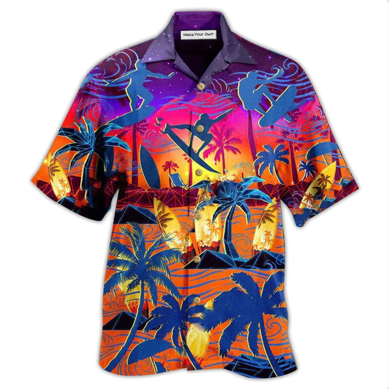 Hawaiian Shirt / Adults / S Surfing Make Your Own Waves - Hawaiian Shirt - Reefox
