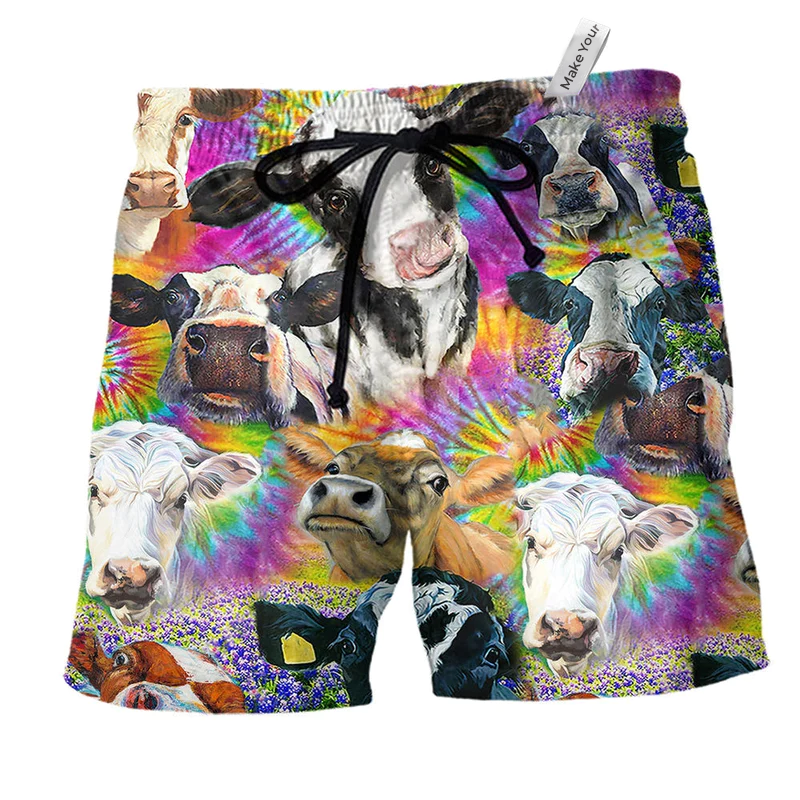 Beach Short / Adults / S Cow Easily Distracted By Cows - Beach Short Reefox - Owls Matrix LTD