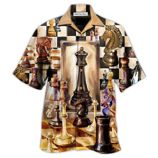 Hawaiian Shirt / Adults / S Chess Vintage We Are All Being Played Chess - Hawaiian Shirt - Reefox