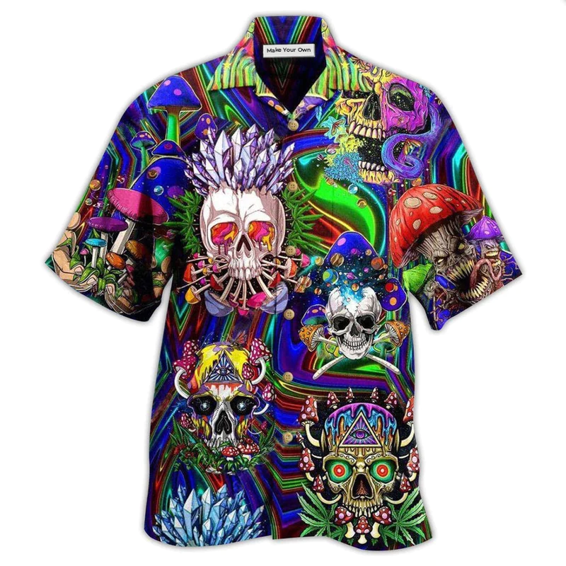 Hawaiian Shirt / Adults / S Skull You're Weird And I Like - Hawaiian Shirt - Reefox