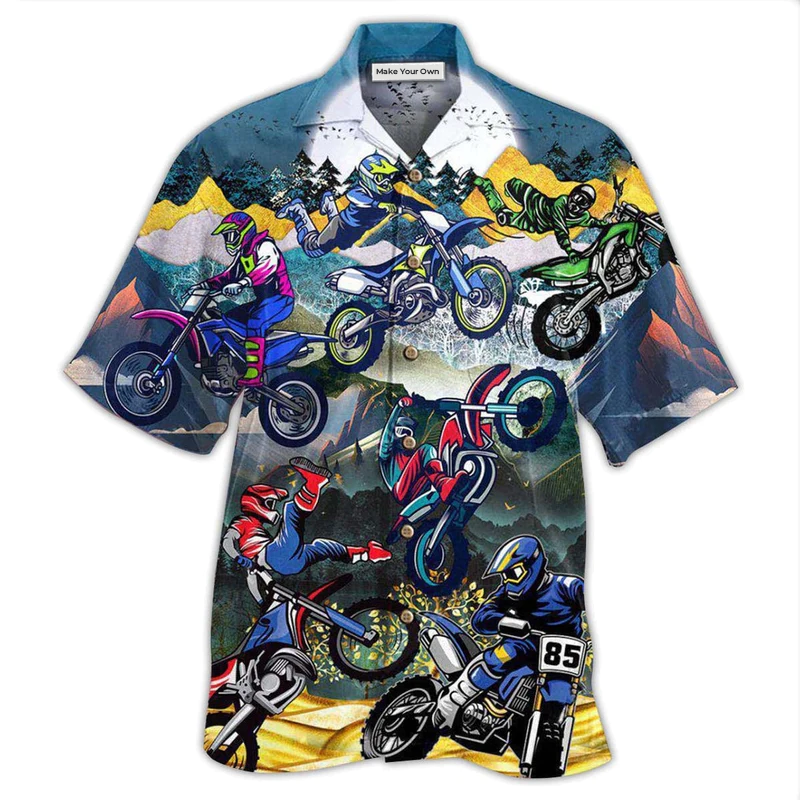 Hawaiian Shirt / Adults / S Motorcycle When Life Gets Complicated I Ride - Hawaiian Shirt - Reefox
