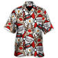 Hawaiian Shirt / Adults / S Christmas Cutie Santa And Reindeer Funny Style - Hawaiian Shirt - Reefox