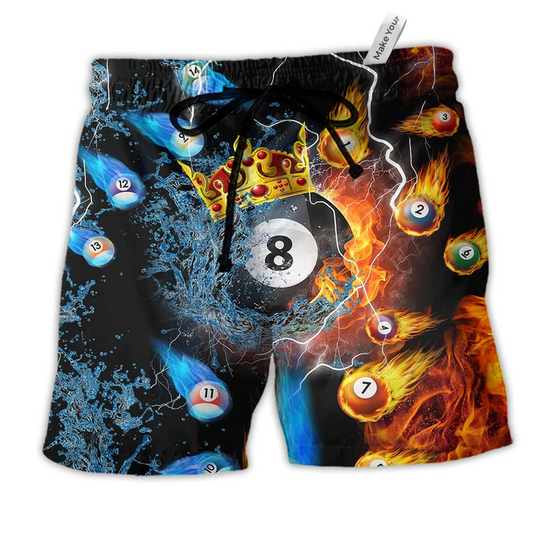 Beach Short / Adults / S Billiard Firer It's My Hobby - Beach Short Reefox - Owls Matrix LTD
