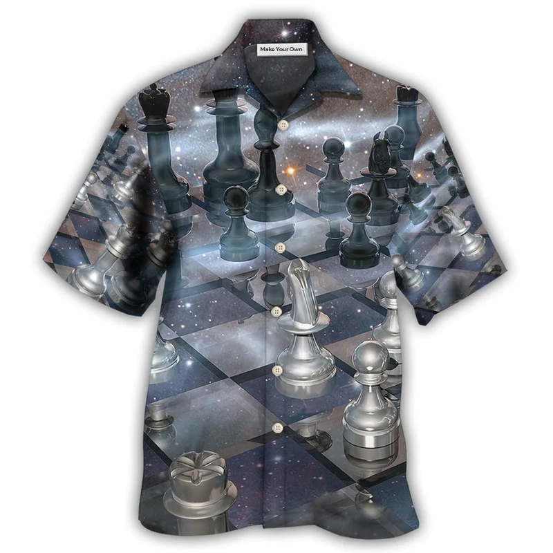 Hawaiian Shirt / Adults / S Chess Just Play Chess Mysterious - Hawaiian Shirt - Reefox