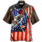 Hawaiian Shirt / Adults / S Fishing US Flag Cool Style - Hawaiian Shirt - Reefox