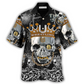 Hawaiian Shirt / Adults / S Skull Wrestling Chain Oh My Skull - Hawaiian Shirt - Reefox