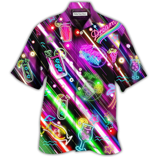 Hawaiian Shirt / Adults / S Cocktail Mojito Happy Hour Stunning Style - Hawaiian Shirt - Reefox