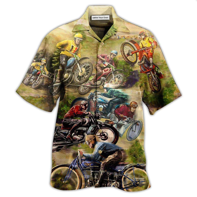 Hawaiian Shirt / Adults / S Motorcycle Is My Therapy - Hawaiian Shirt - Reefox