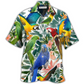 Hawaiian Shirt / Adults / S Parrot Tropical Leaf - Hawaiian shirt - Reefox