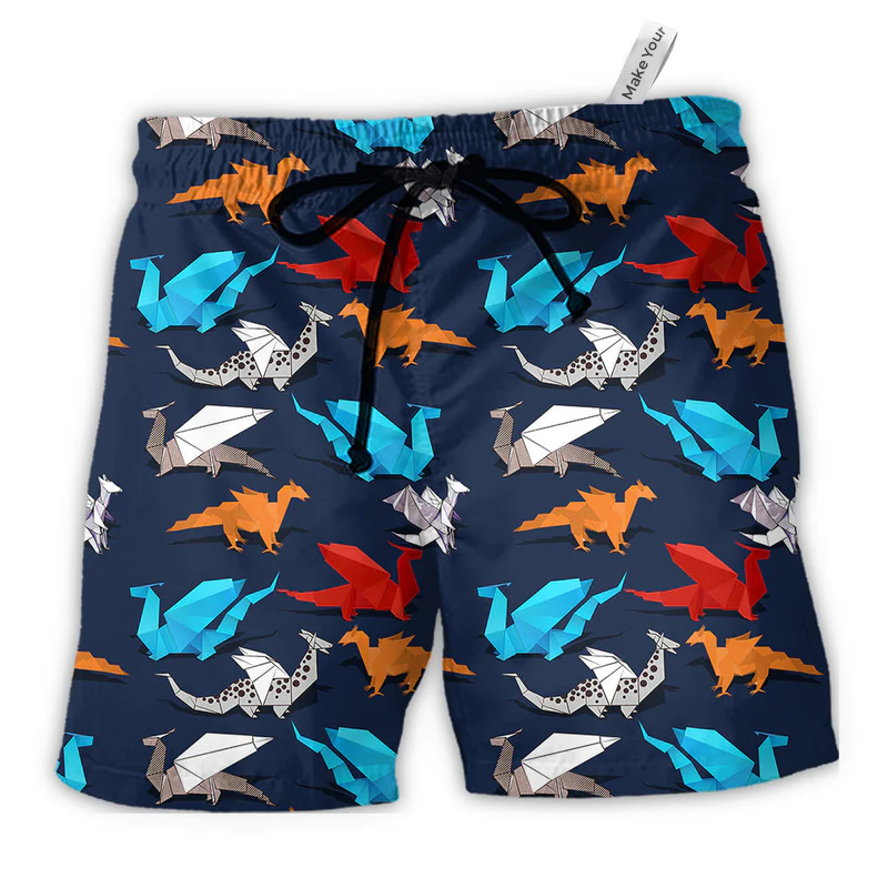 Beach Short / Adults / S Origami Hobby Lovely Story - Beach Short Reefox - Owls Matrix LTD