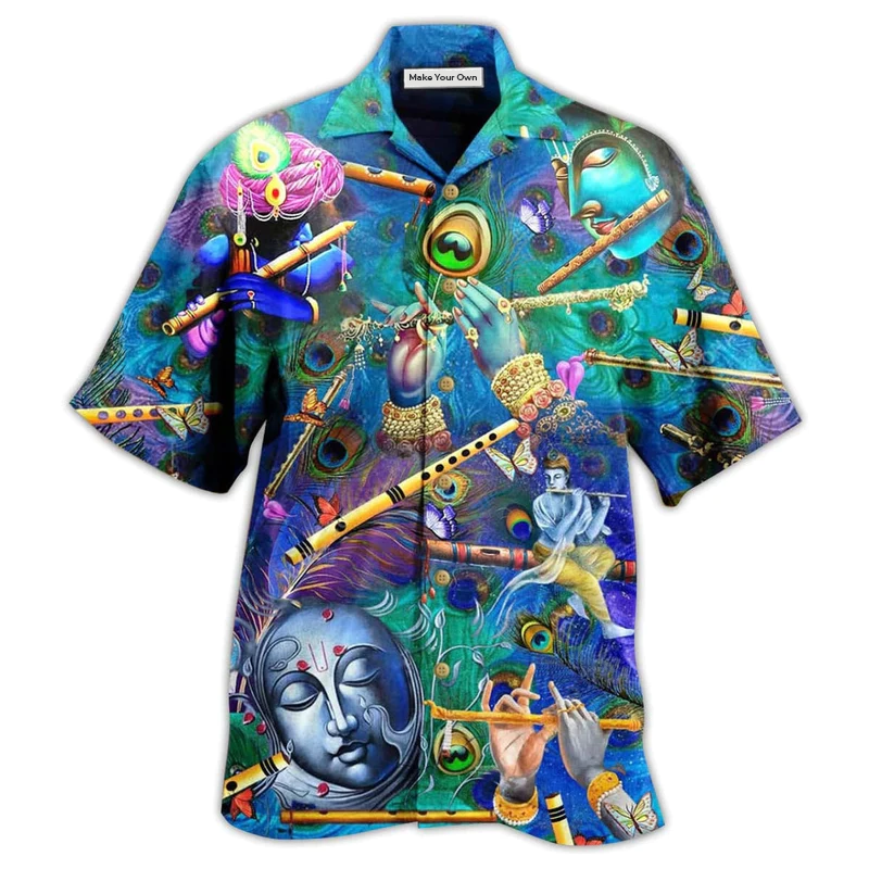 Hawaiian Shirt / Adults / S Flute Music Where Words Fail Speaks - Hawaiian Shirt - Reefox