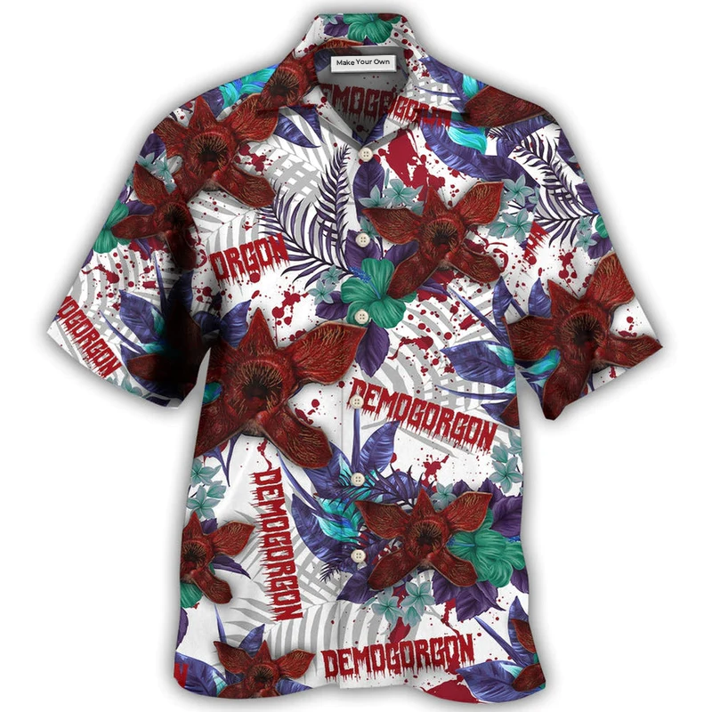 Hawaiian Shirt / Adults / S Demogorgon Monster Hawaiian Pattern - Hawaiian Shirt - Reefox