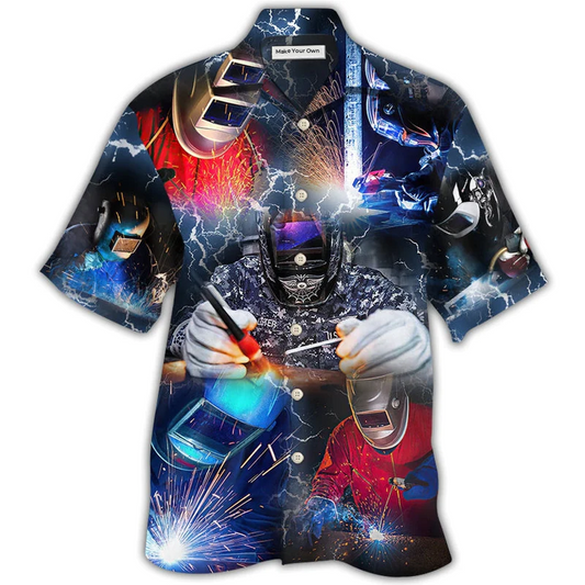 Hawaiian Shirt / Adults / S Welder Stunning Cool Style - Hawaiian Shirt - Reefox