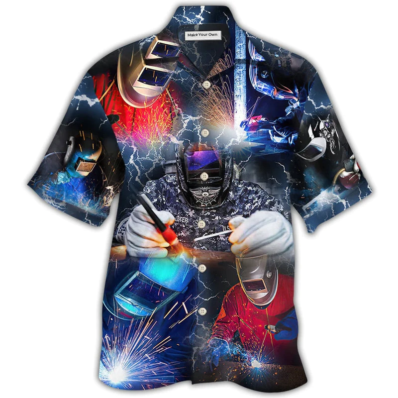 Hawaiian Shirt / Adults / S Welder Stunning Cool Style - Hawaiian Shirt - Reefox
