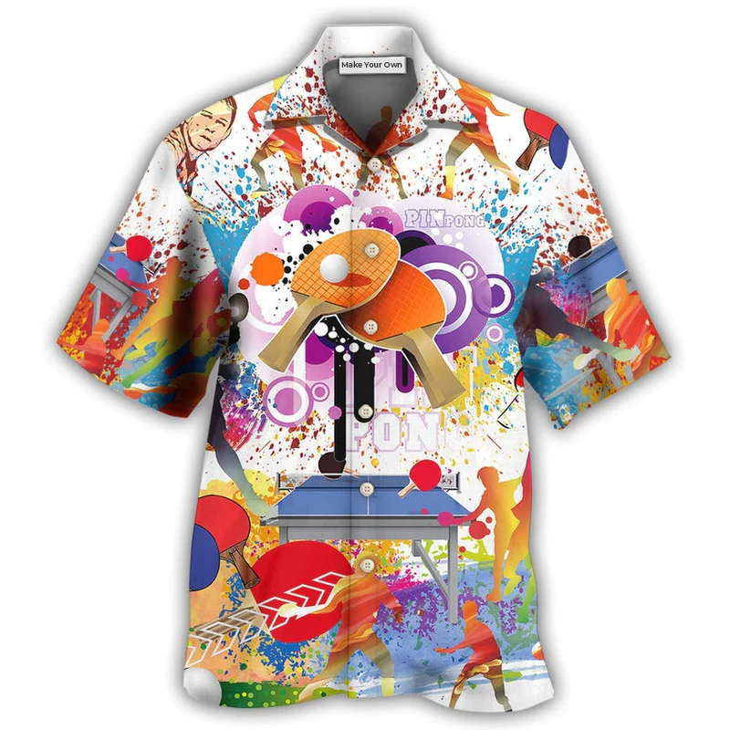 Hawaiian Shirt / Adults / S Table Tennis Is My Therapy - Hawaiian Shirt - Reefox