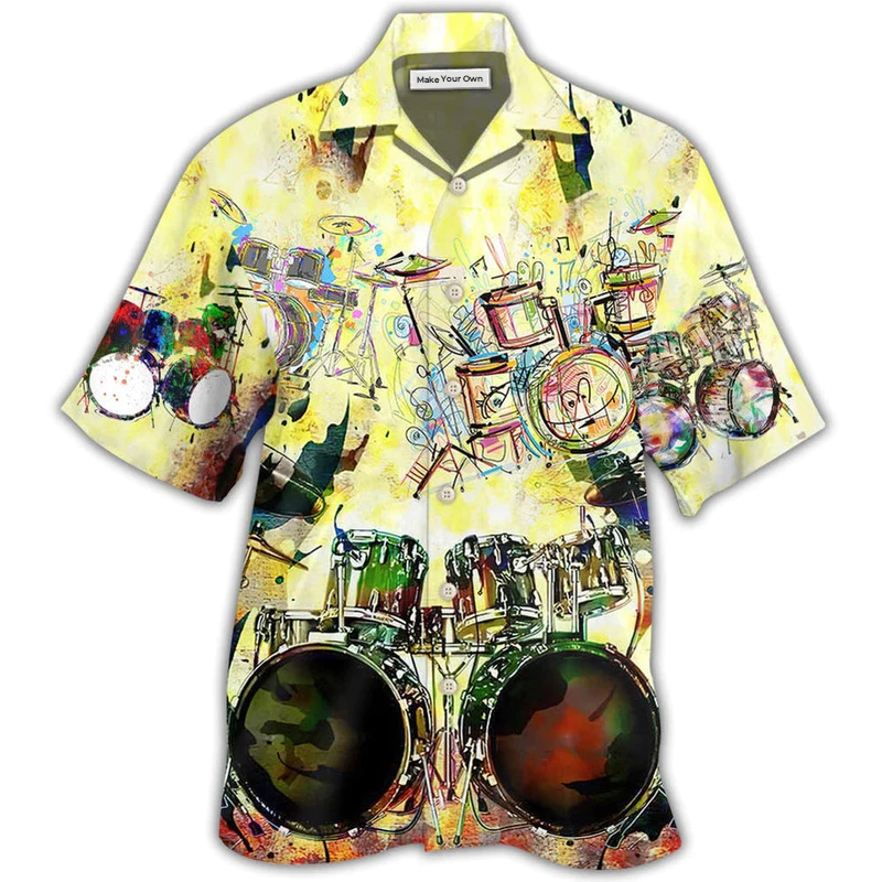 Hawaiian Shirt / Adults / S Drum Mix Color - Hawaiian Shirt - Reefox