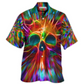 Hawaiian Shirt / Adults / S Skull Rainbow Color Love Style - Hawaiian Shirt - Reefox