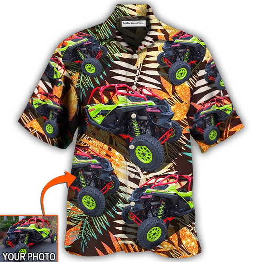 Hawaiian Shirt / Adults / S Car Polaris Pro Tropical Custom Photo - Hawaiian Shirt - Reefox