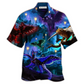 Hawaiian Shirt / Adults / S Cat Fly Love Dark - Hawaiian Shirt - Reefox