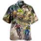 Hawaiian Shirt / Adults / S Bike Mountain Biking Cool Road - Hawaiian Shirt - Reefox