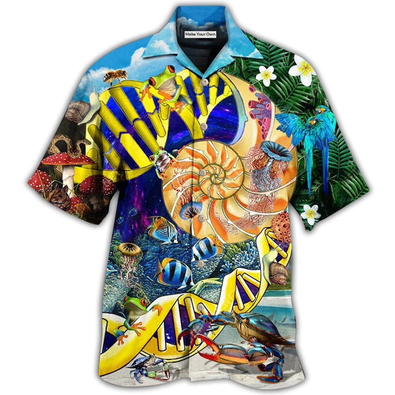 Hawaiian Shirt / Adults / S Biology Is My Jam And I Love It - Hawaiian Shirt - Reefox